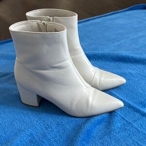 Sugar Classic White Ankle Boots